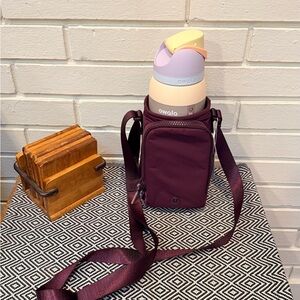Lululemon Athletica Deep Purple water bottle Crossbody Bag